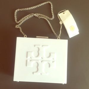 COPY - AUTH NWT Tori Butch Laken Opaque Minaudiere